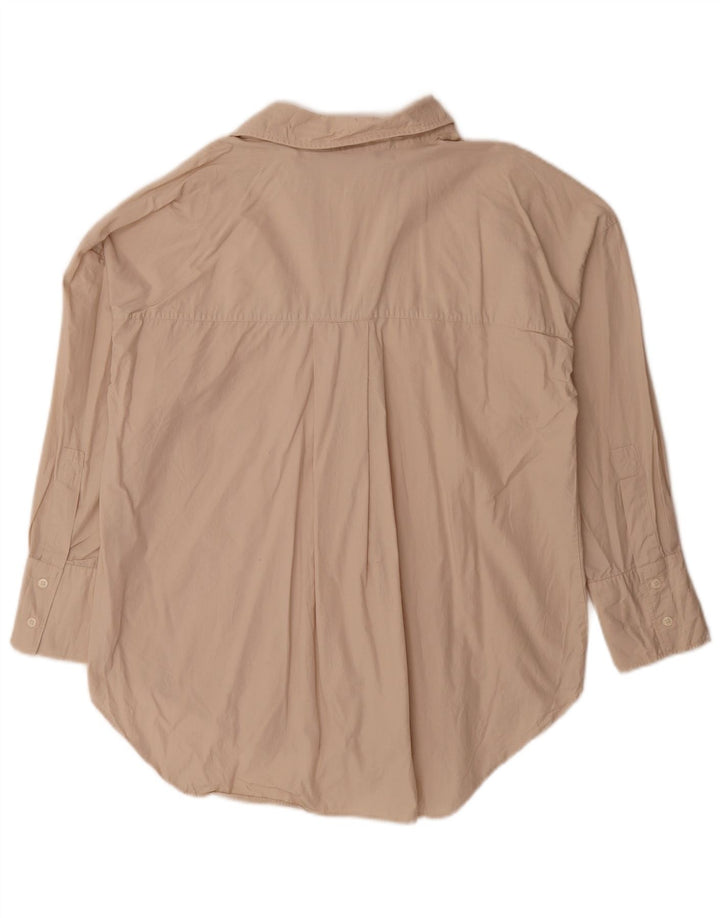 Camicia oversize da donna Zara UK 10 piccola Beige