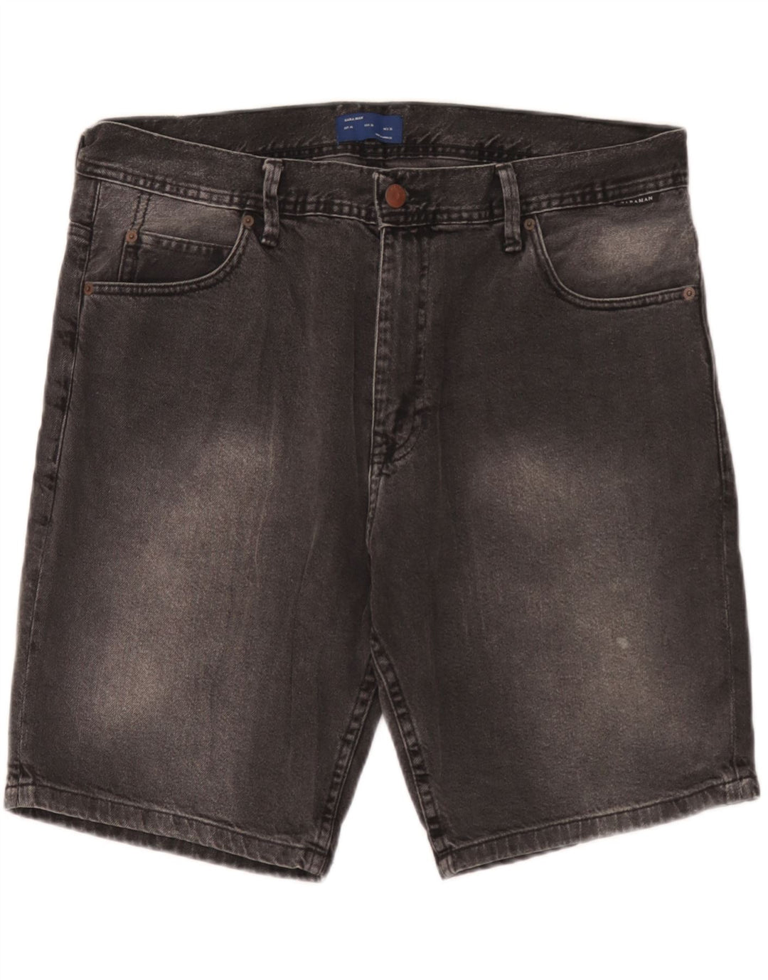 Pantaloncini di jeans da uomo Zara EU 46 XL W36 Grigi