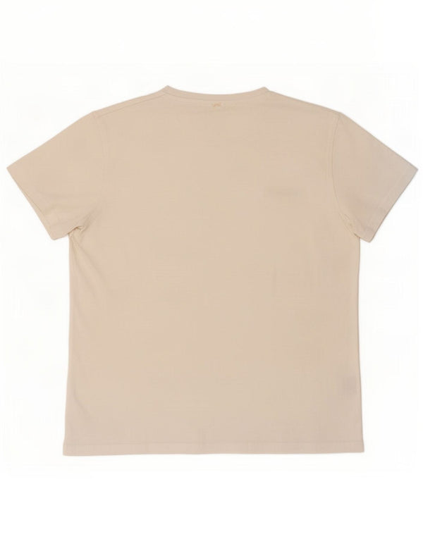 T-shirt da uomo Pierre Cardin Top in cotone bianco medio