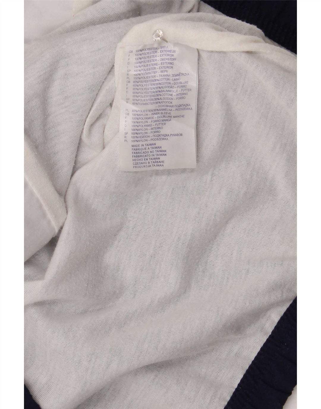 Giacca da tuta da donna Reebok UK 12 Medium Blu Navy Colourblock