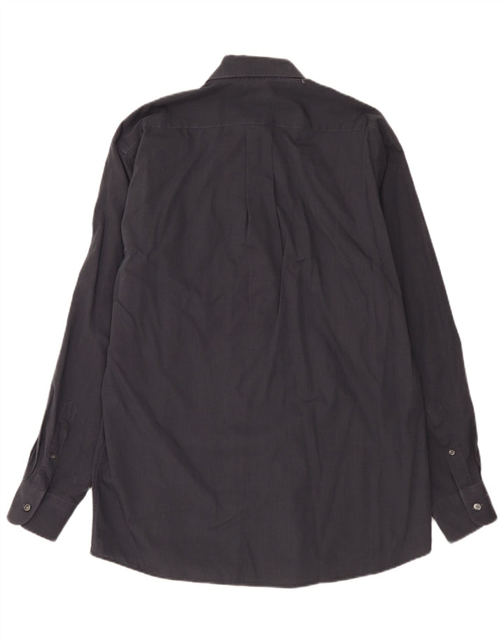 Camicia da uomo Kenzo taglia 41 16 grande cotone grigio