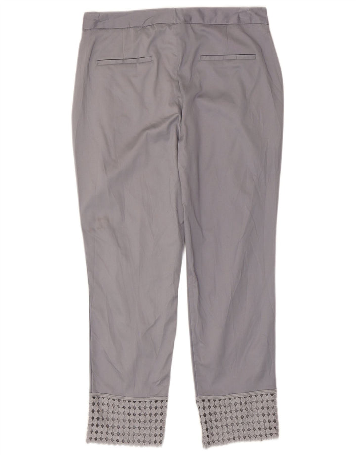 Pantaloni chino dritti da donna Zara medi W28 L26 cotone grigio