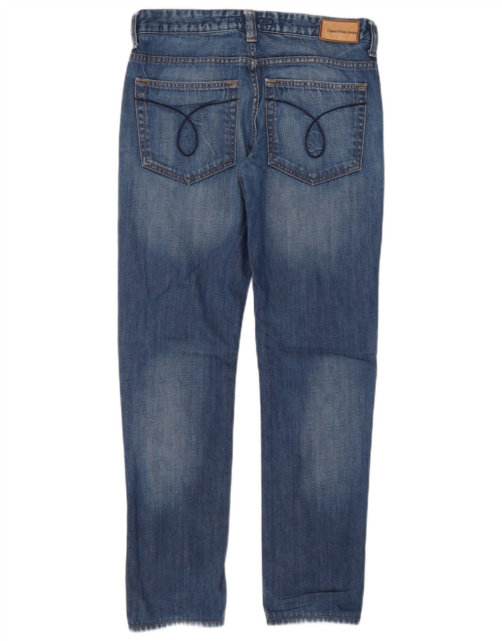 Jeans slim da donna Calvin Klein W30 L32 cotone blu