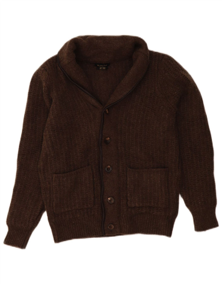 Maglione Cardigan Bambino Massimo Dutti 11-12 Anni Lana Marrone