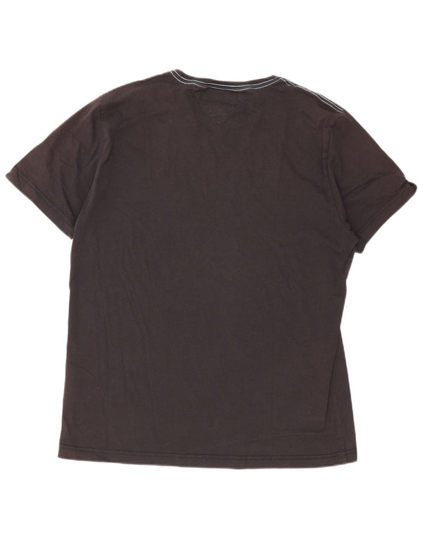T-shirt grafica da uomo Tommy Hilfiger Top XL in cotone nero