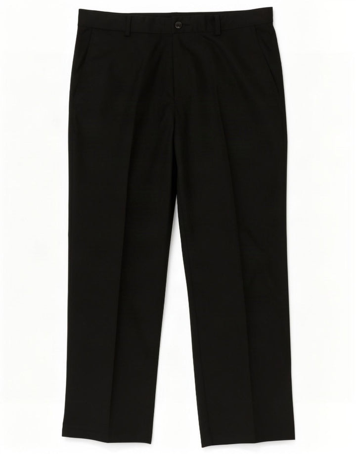 Pantaloni chino dritti Adidas Climalite da uomo W36 L32 poliestere nero