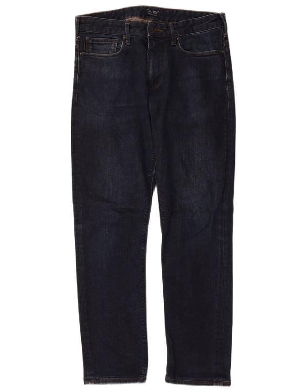 Jeans slim da uomo Armani W30 L28 cotone blu navy