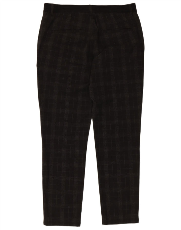Pantaloni chino affusolati da uomo Zara medi W31 L28 neri a quadri