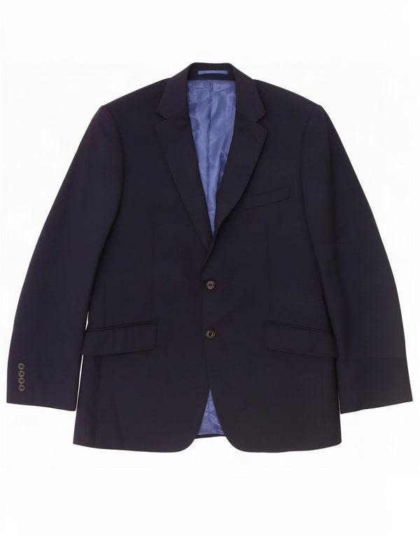 Giacca blazer a 2 bottoni da uomo Marks & Spencer UK 42 grande blu navy