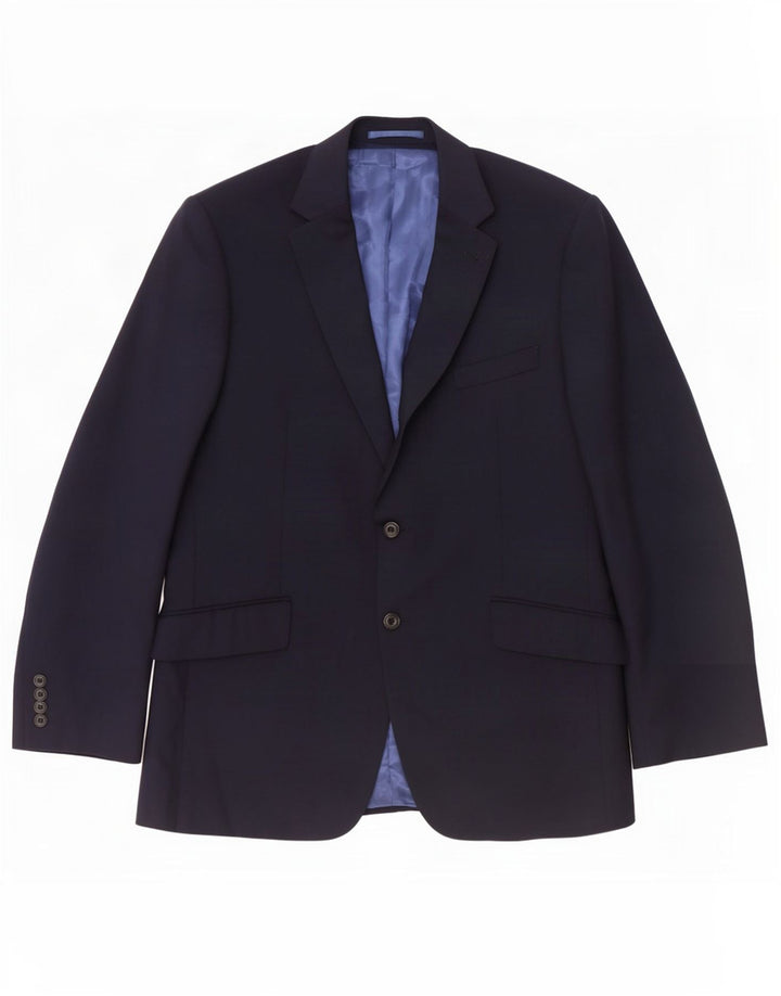 Giacca blazer a 2 bottoni da uomo Marks & Spencer UK 42 grande blu navy