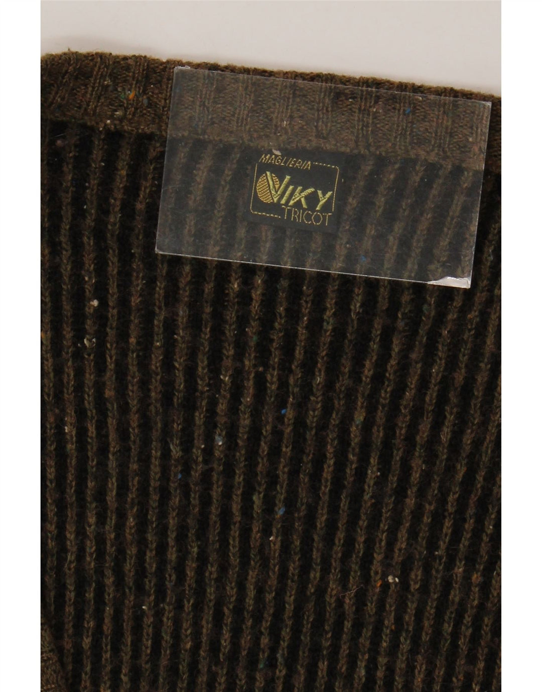 Maglione cardigan da uomo Viky Tricot IT 52 Large Marrone geometrico