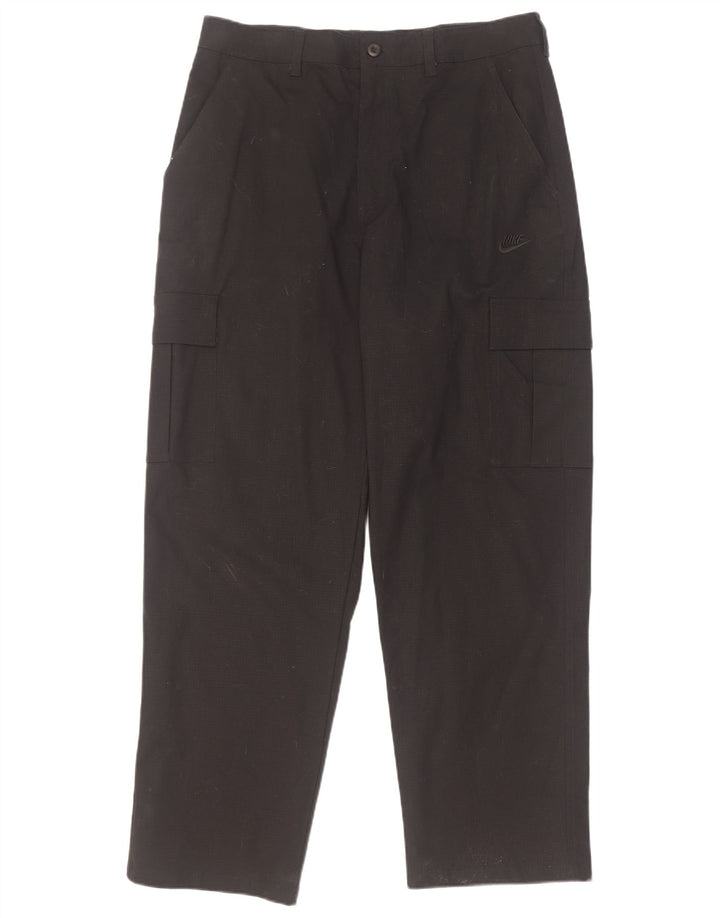 Pantaloni cargo affusolati Nike da uomo W32 L32 in cotone nero
