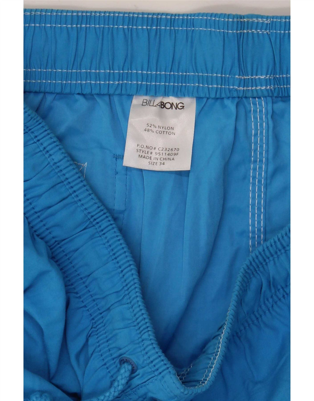 Pantaloncini da bagno da uomo Billabong grandi in nylon blu