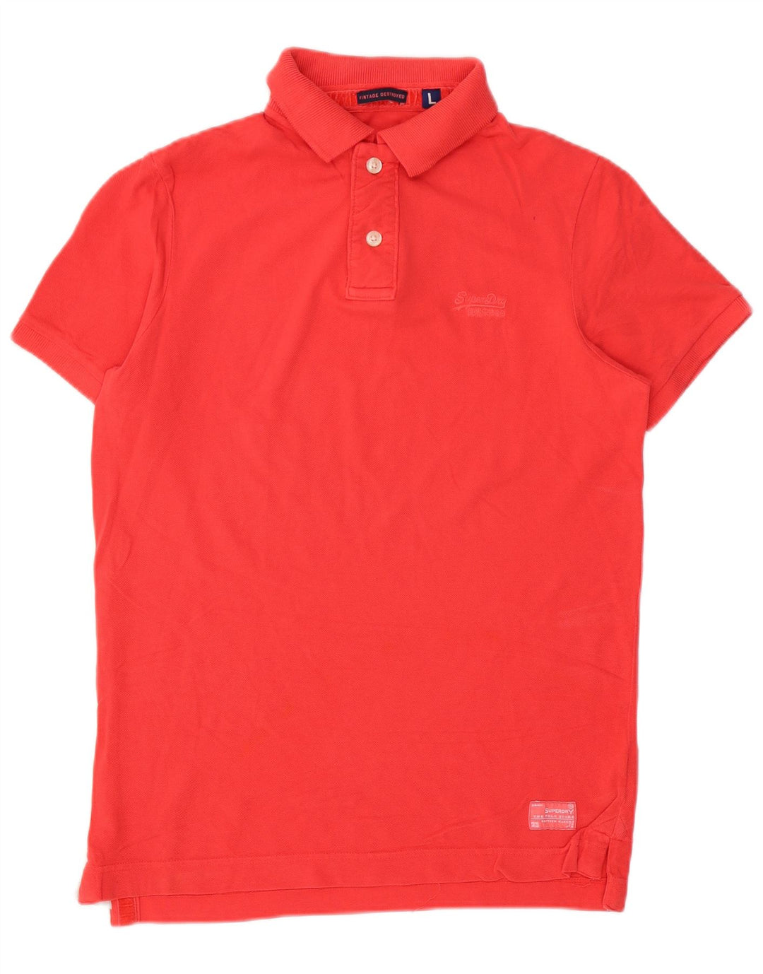 Polo da uomo Superdry grande rossa in cotone