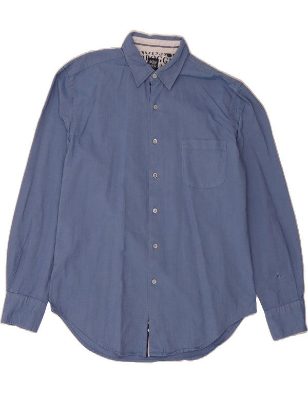 BOGGI Mens Milano Slim Fit Shirt XL Blue Cotton