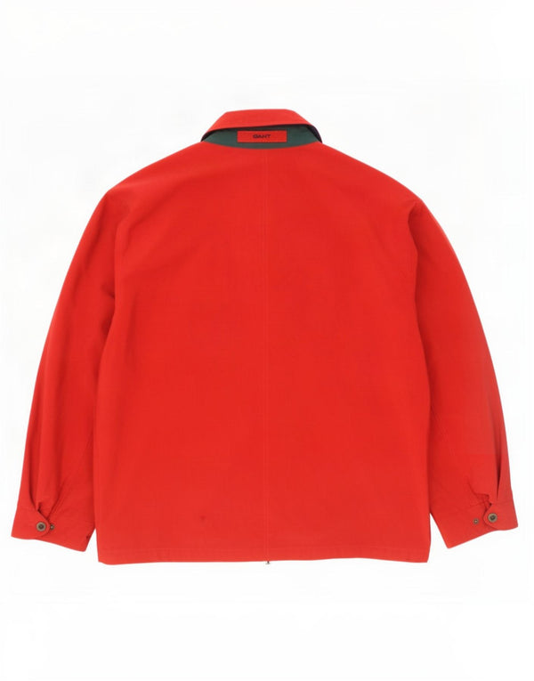 Giacca a vento da uomo Gant UK 40 Large rossa in poliammide