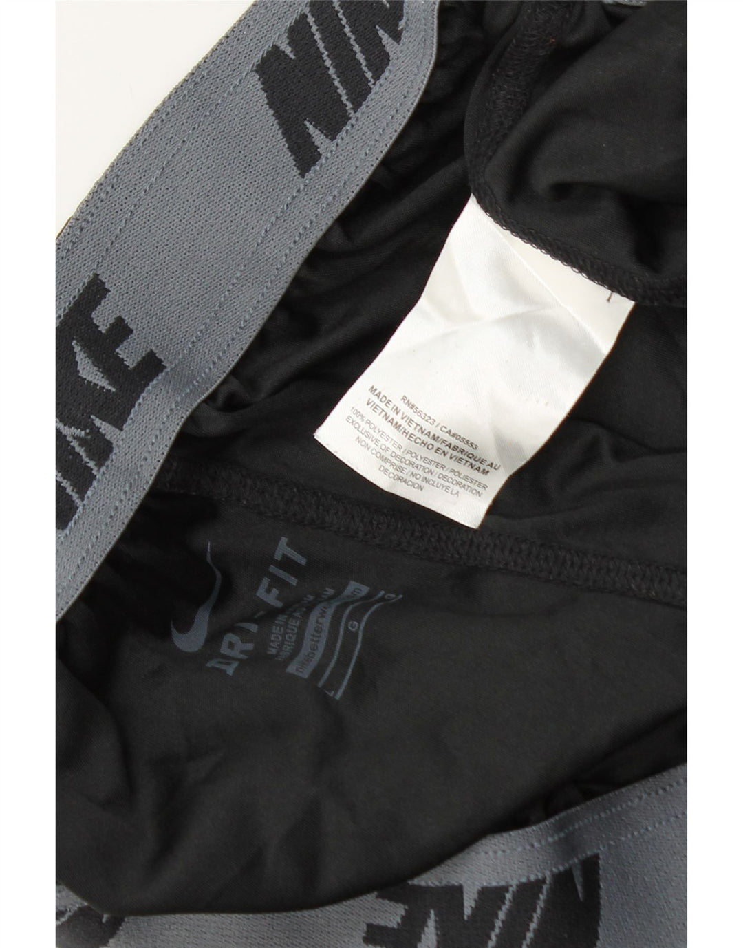 Pantaloncini sportivi Nike Dri Fit Graphic da uomo, grandi, in poliestere nero