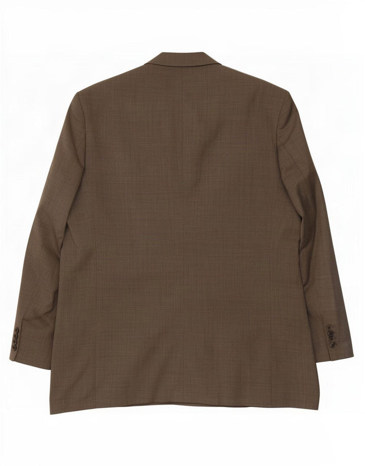 Giacca blazer a 3 bottoni da uomo Marks & Spencer UK 48 2XL Lana beige