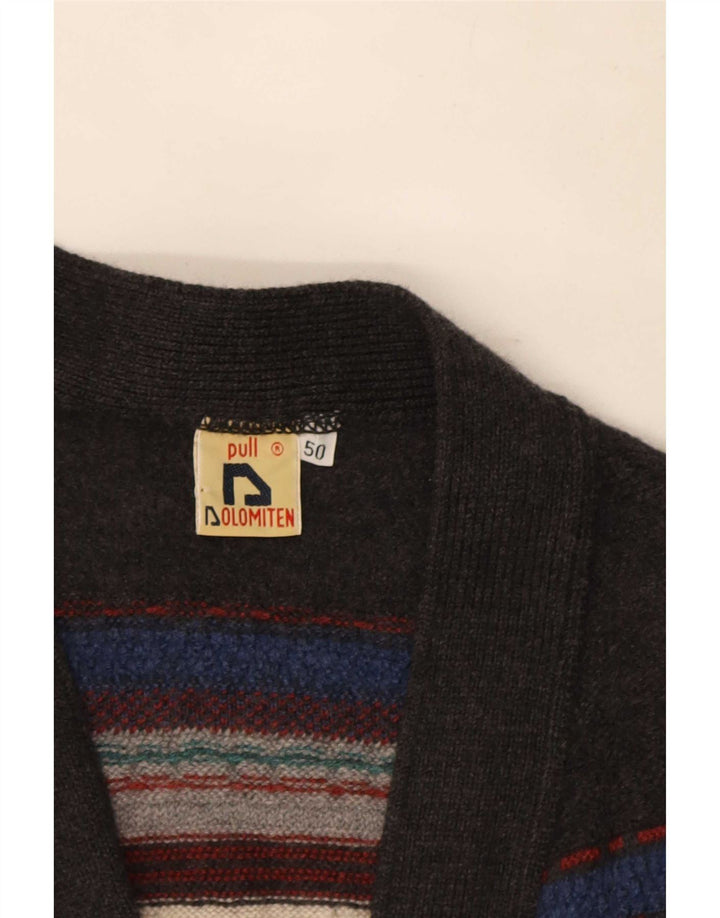 Maglione Cardigan Uomo Dolomiten IT 50 Lana geometrica multicolore medio