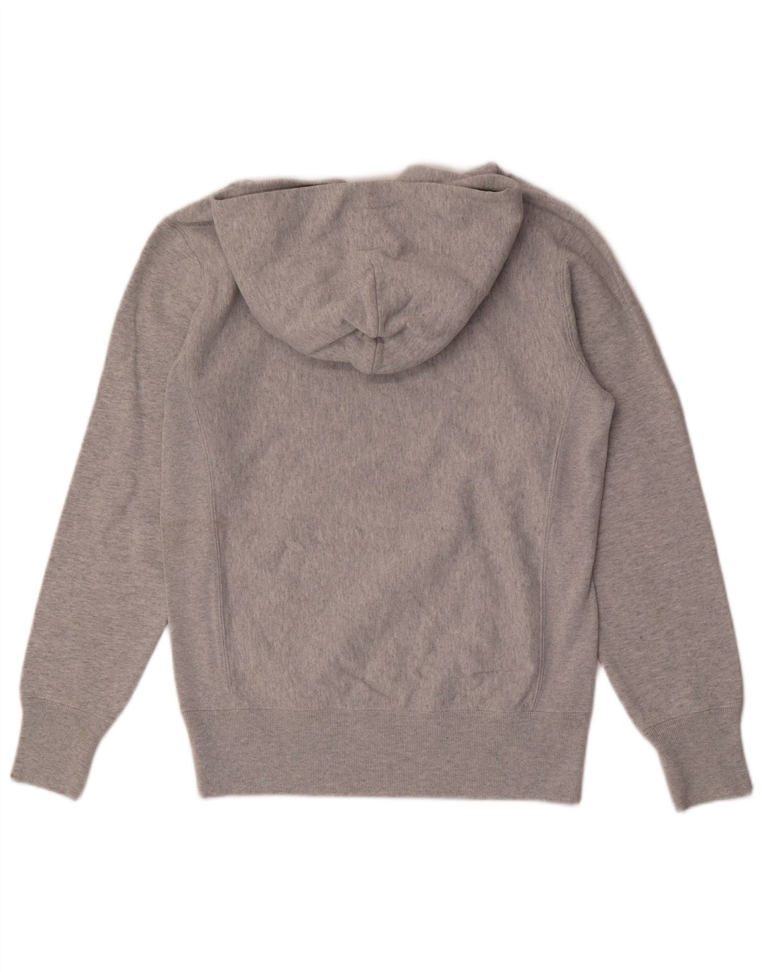CHAMPION Maglia con cappuccio da uomo a trama inversa, piccola, in cotone chiazzato grigio