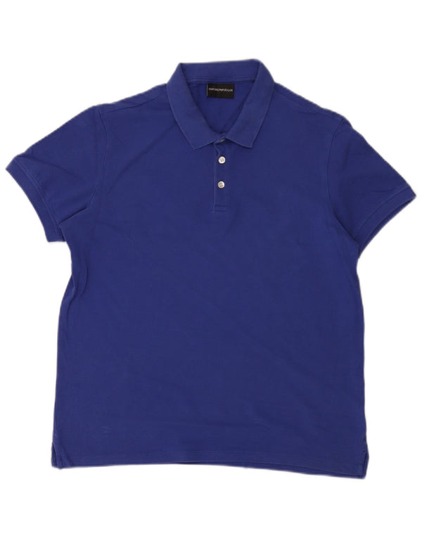 Polo da uomo Emporio Armani blu medio
