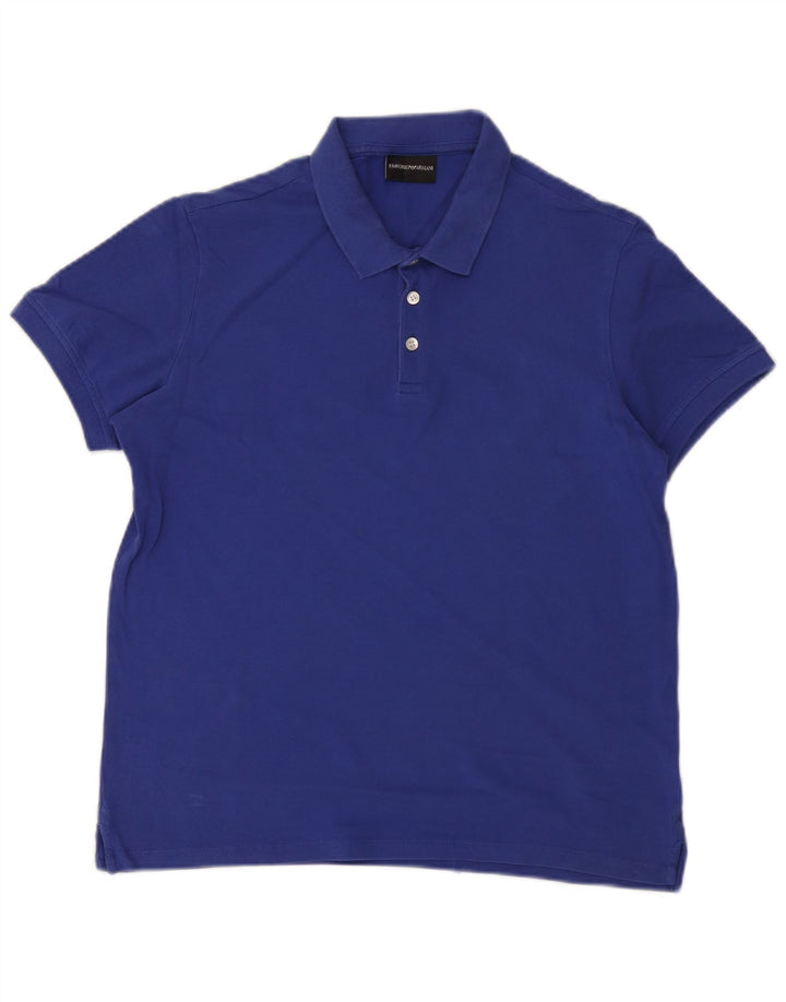 Polo da uomo Emporio Armani blu medio