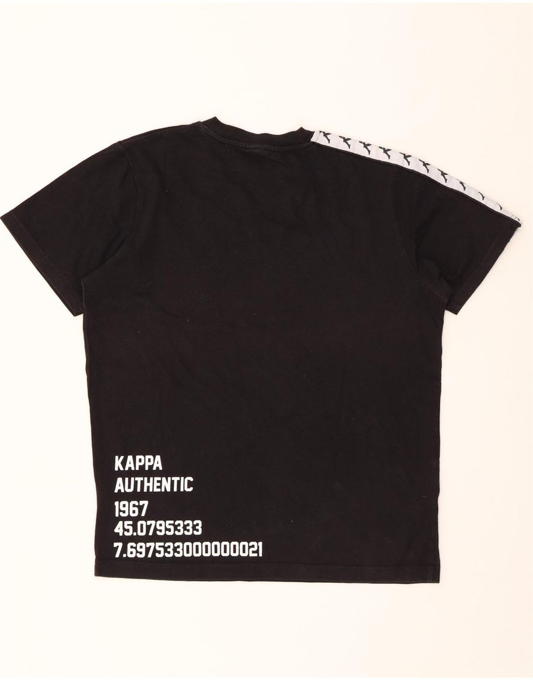 T-shirt grafica da uomo KAPPA Top in cotone color block medio nero