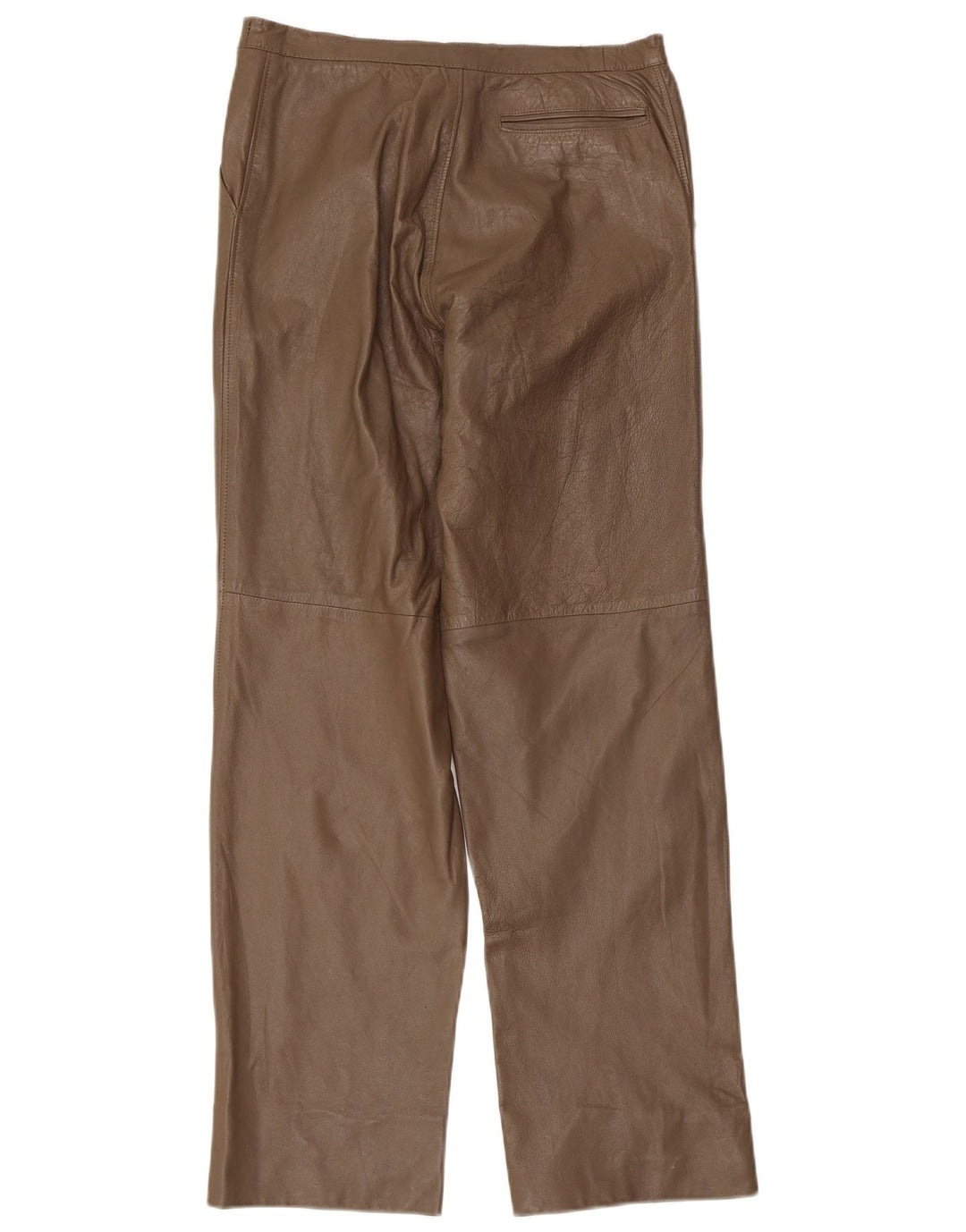 Pantaloni in pelle vintage da donna W32 L30 Marrone