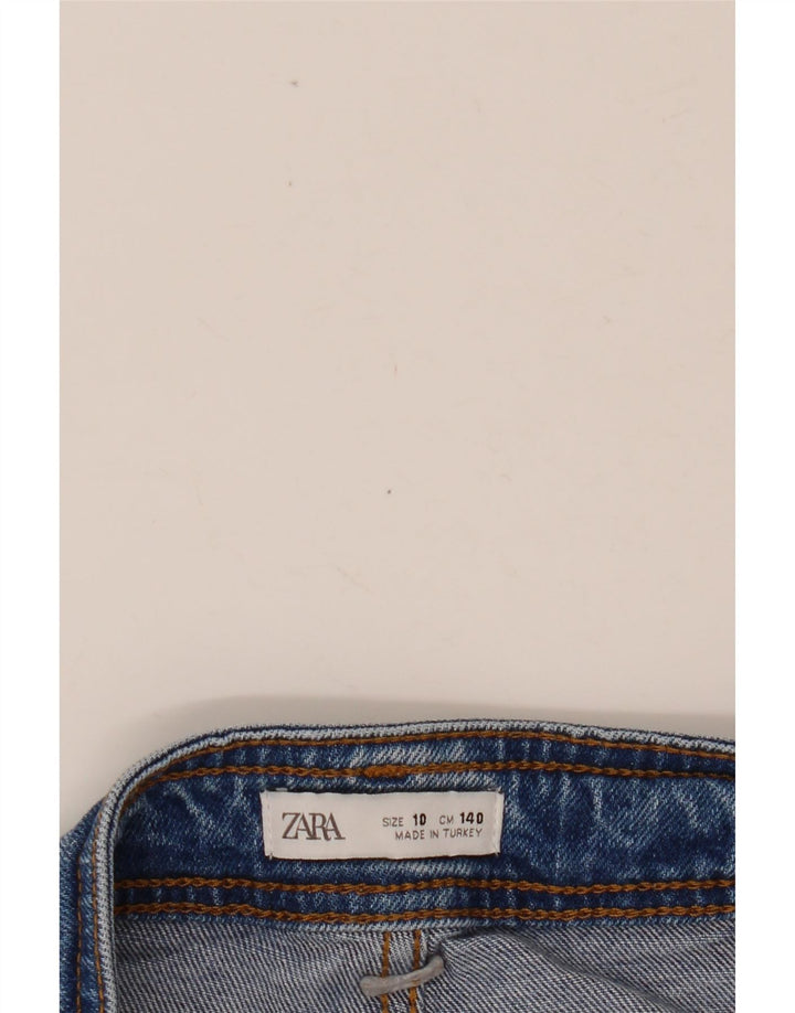 Jeans ZARA a gamba larga per bambina 9-10 anni W24 L22 Blu