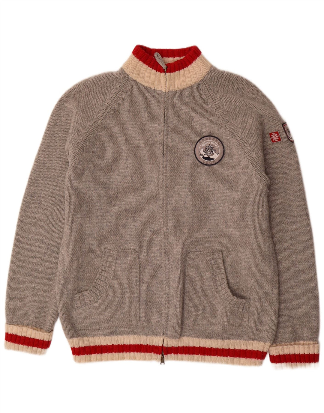 MC NEAL Maglione cardigan da uomo 2XL Lana grigia