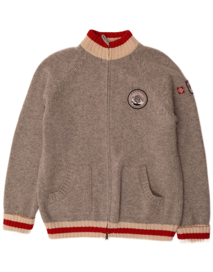 MC NEAL Maglione cardigan da uomo 2XL Lana grigia