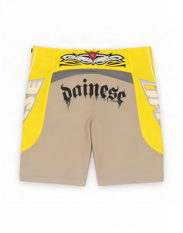 Pantaloncini Dainese Racer Graphic da uomo Medium W30 Poliestere color block grigio