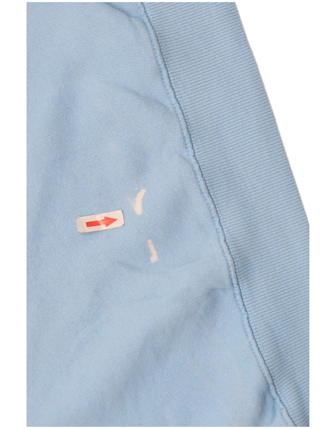 Felpa grafica da donna Zara, maglione UK 14, cotone blu medio