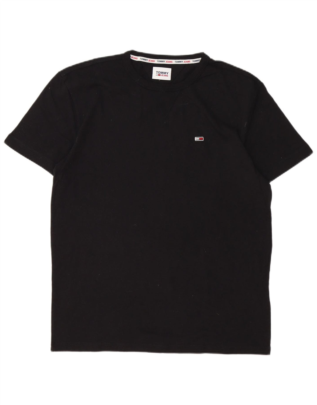 T-shirt da uomo Tommy Hilfiger Top in cotone nero medio