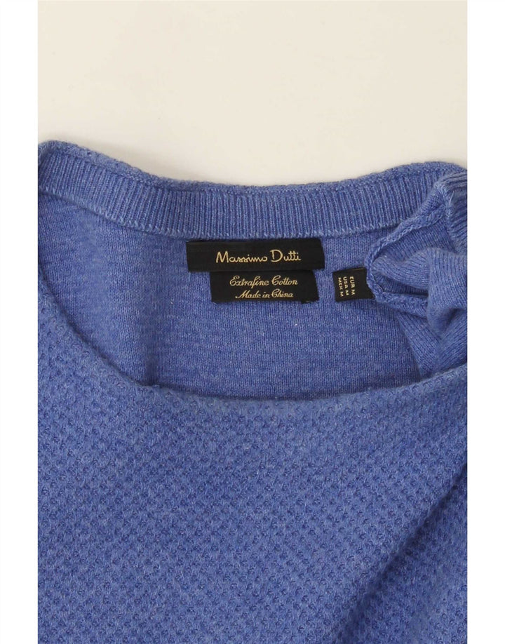 Maglione maglione girocollo da uomo Massimo Dutti blu medio