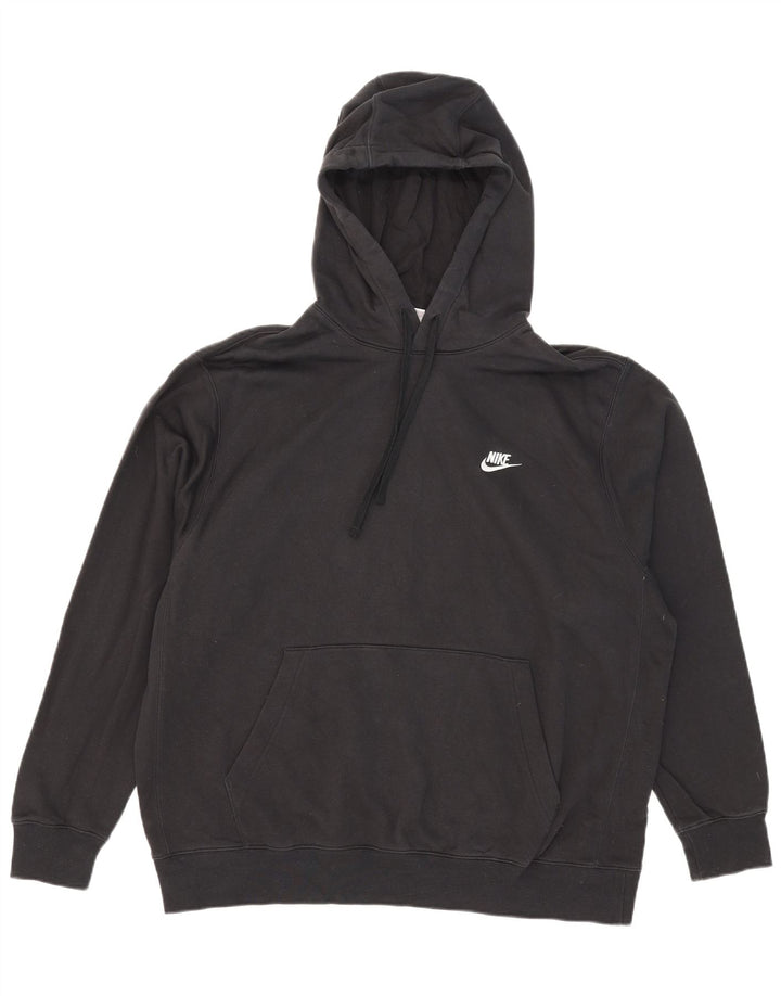 Felpa con cappuccio da uomo Nike XL in cotone nero
