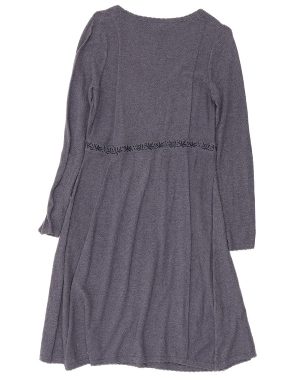 Abito maglione a maniche lunghe da donna White Stuff UK 10 Small Grey Fair Isle