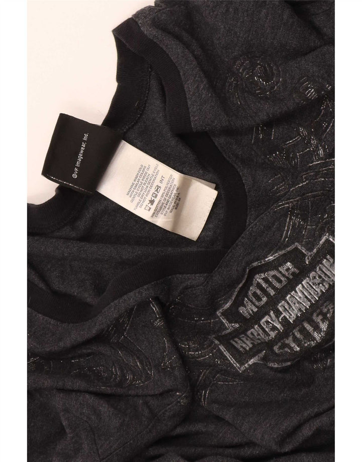 Maglietta a maniche lunghe da donna Harley Davidson UK 20 2XL Cotone grigio