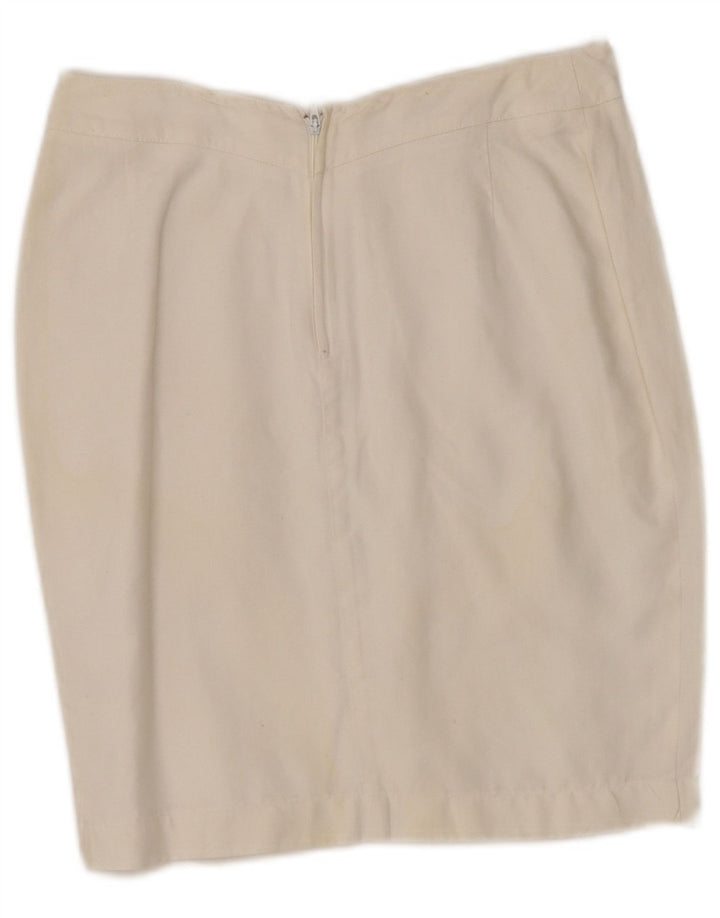 Gonna a tubino da donna Byblos IT 40 piccola W28 Lino bianco