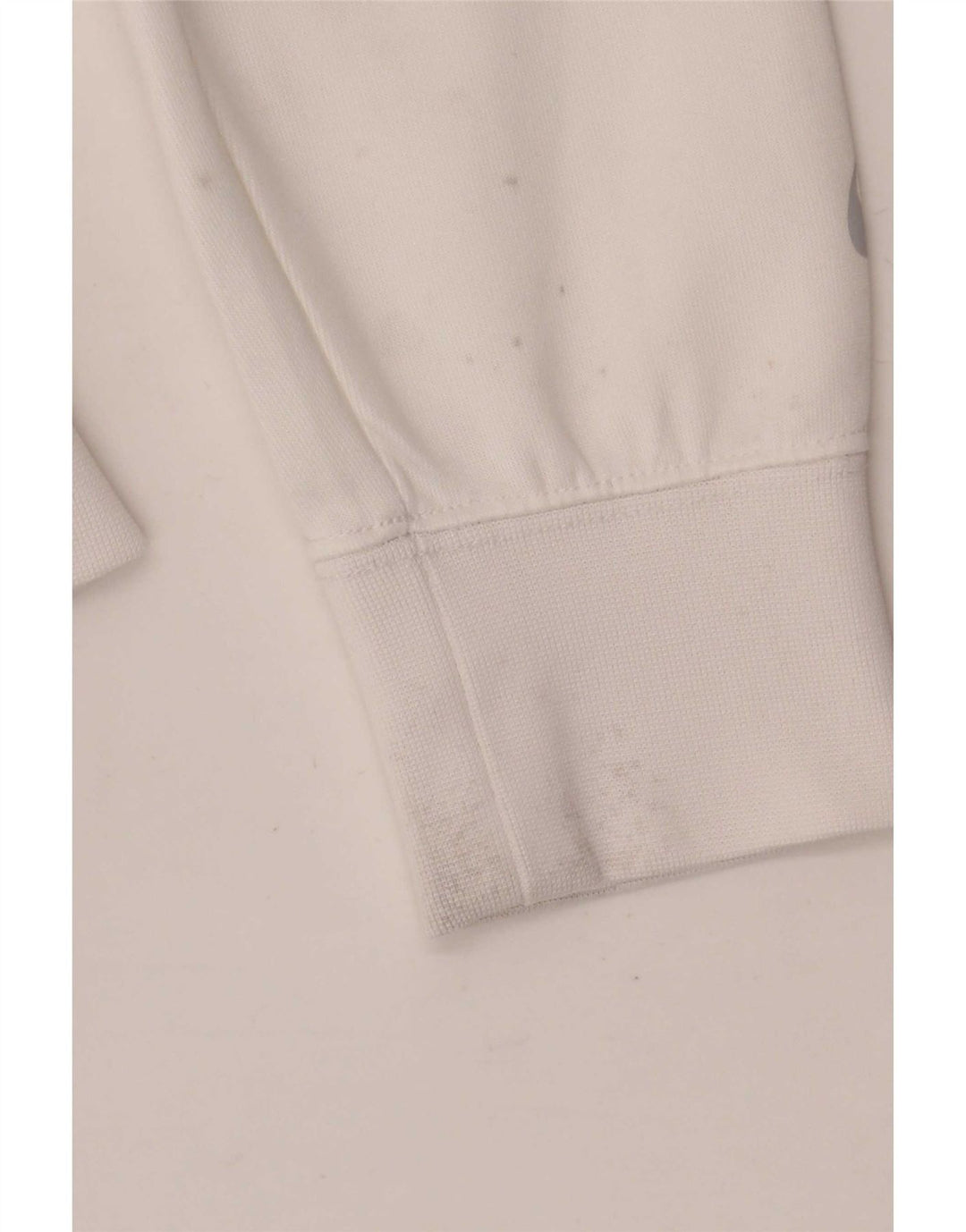 Felpa con cappuccio e zip grafica Nike da uomo in poliestere color block bianco medio