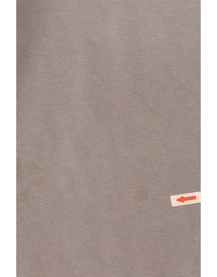 Felpa oversize da donna Adidas maglione UK 10 piccolo cotone grigio