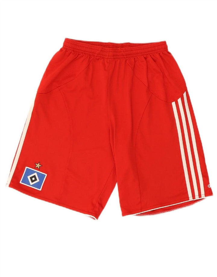 ADIDAS Boys Climacool Graphic Sport Shorts 15-16 Years  Red Polyester
