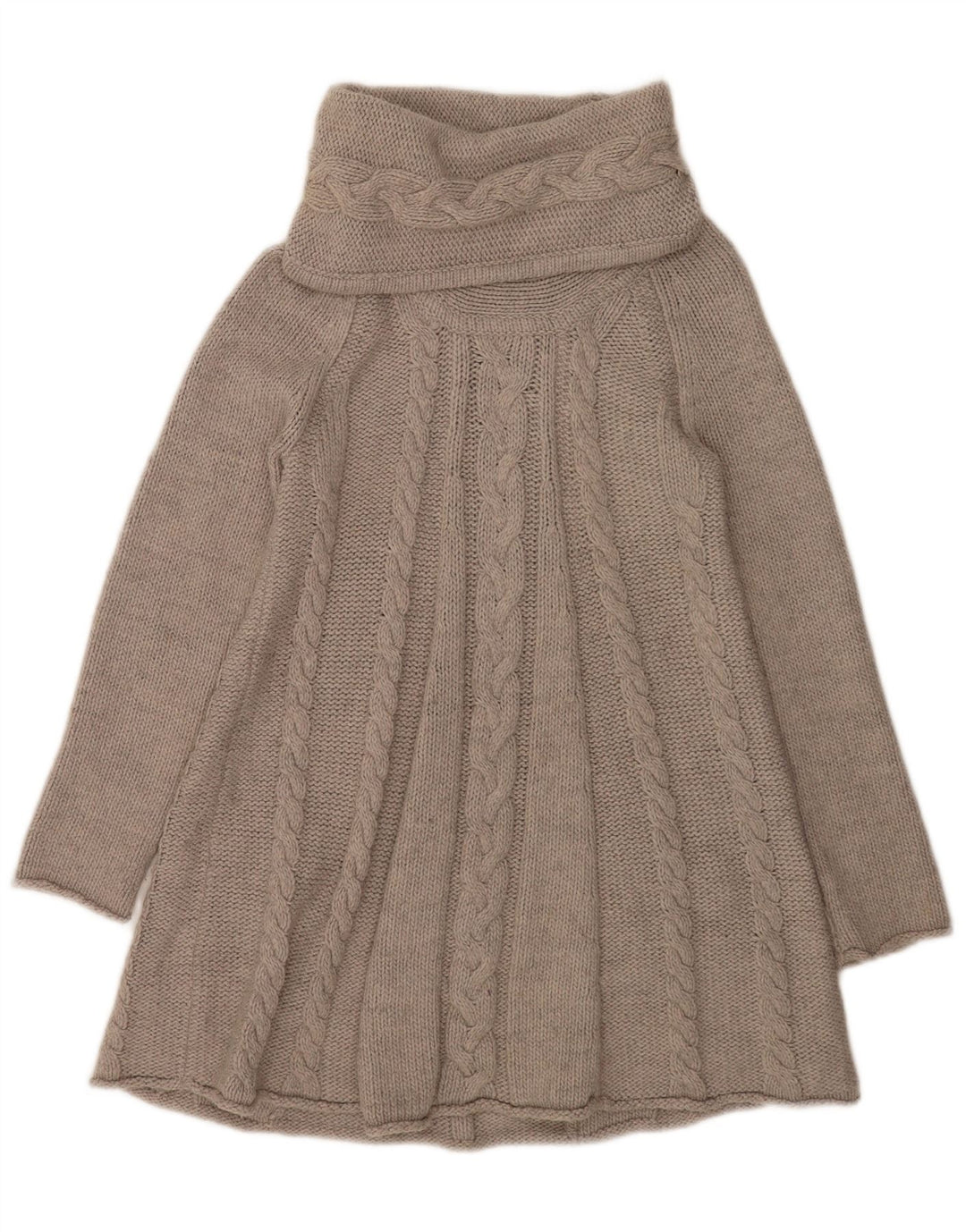 Maglione maglione a collo alto da donna Marks & Spencer UK 12 Acrilico grigio medio