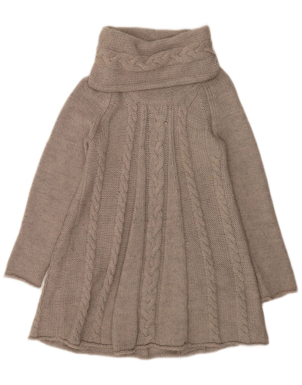 Maglione maglione a collo alto da donna Marks & Spencer UK 12 Acrilico grigio medio