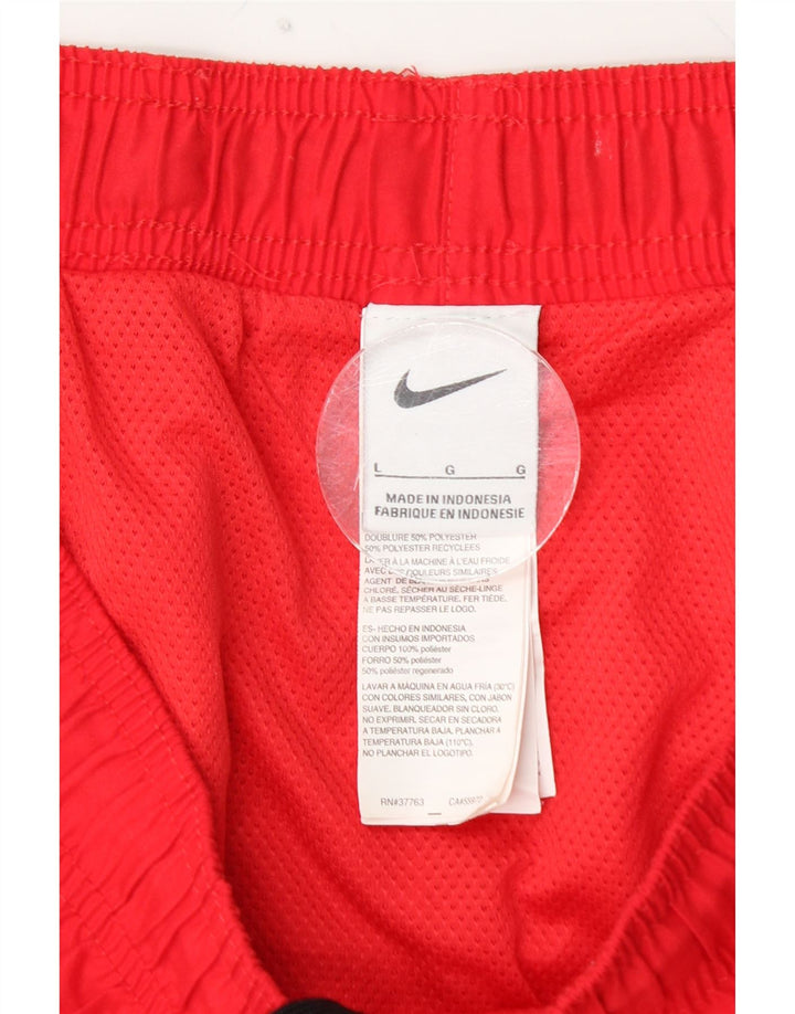 Pantaloncini sportivi da uomo NIKE grandi rossi in poliestere
