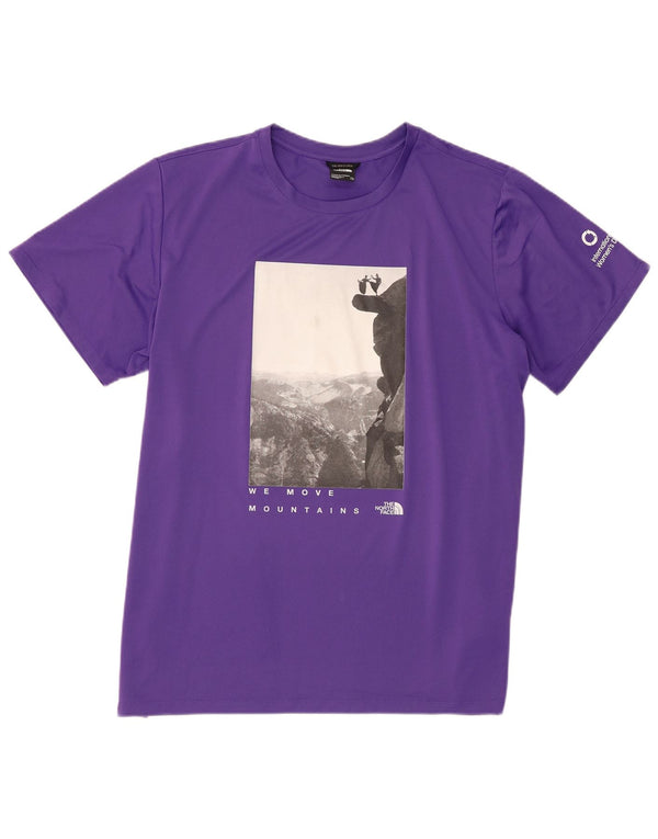 T-shirt grafica da donna The North Face Top UK 20 2XL poliestere viola