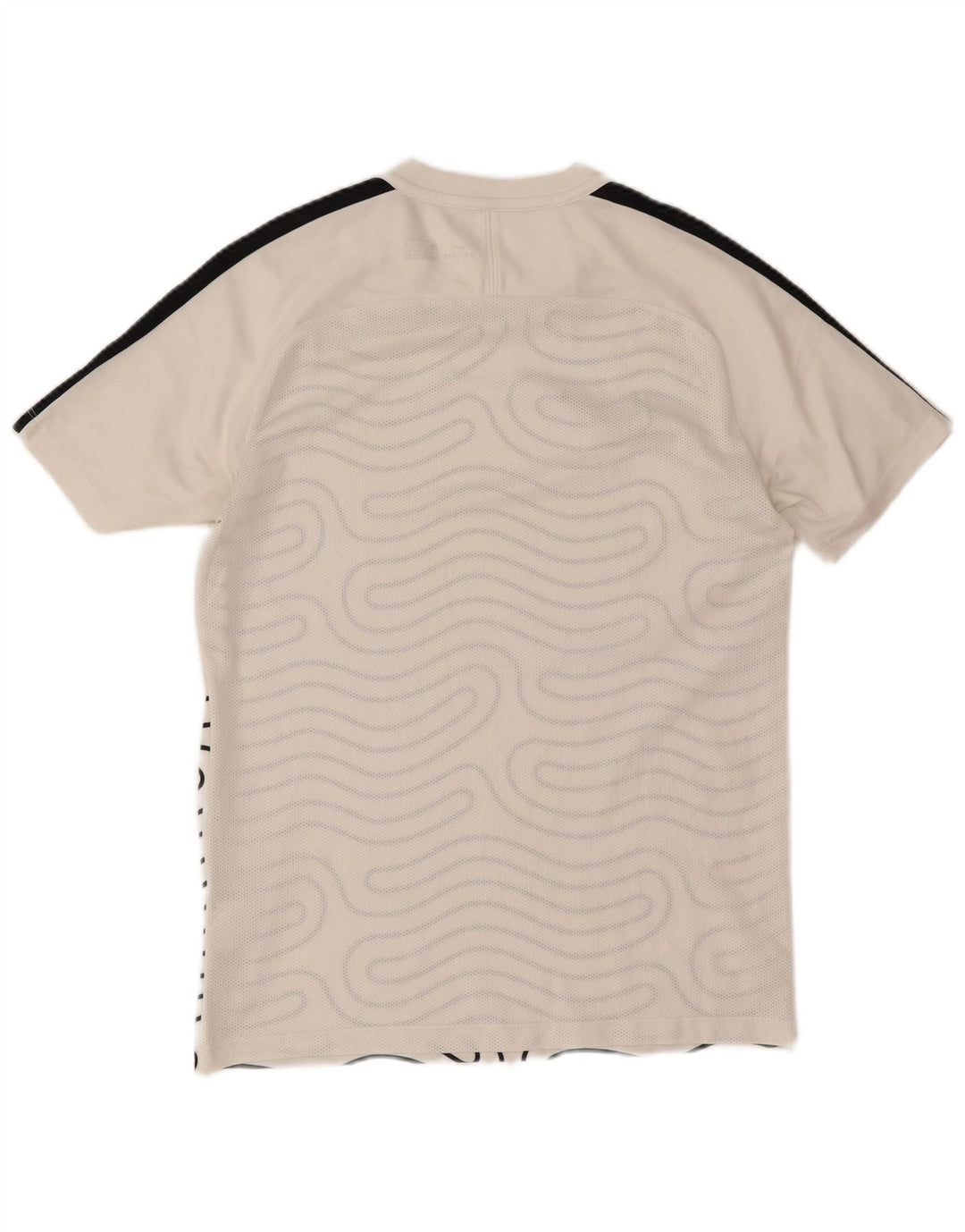 T-shirt Nike da uomo Dri Fit con motivo astratto, colore bianco medio