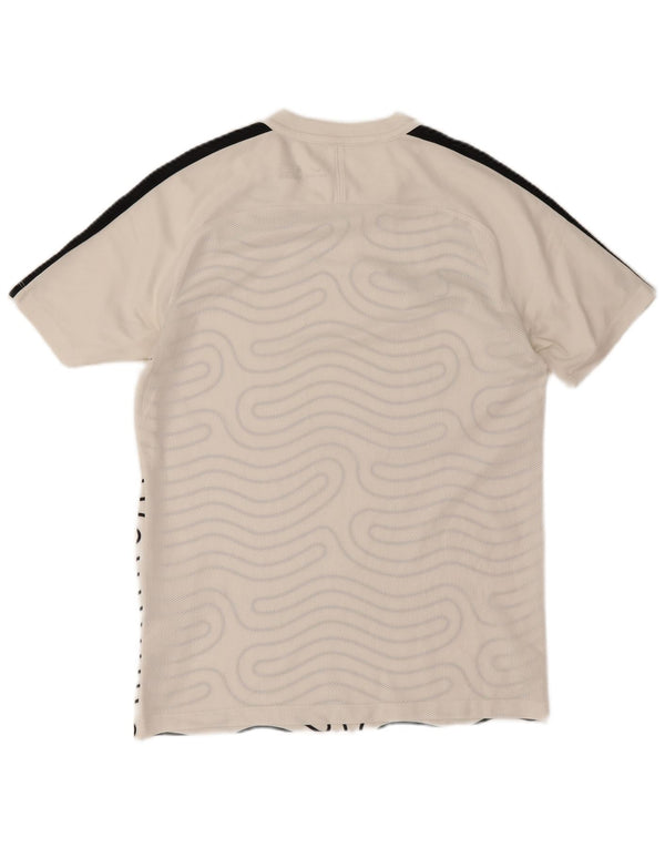 T-shirt Nike da uomo Dri Fit con motivo astratto, colore bianco medio