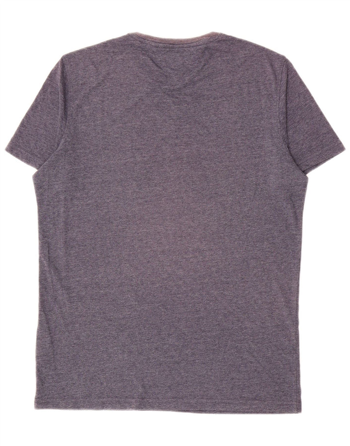 T-shirt da uomo Tommy Hilfiger Top grande in poliestere chiazzato blu navy