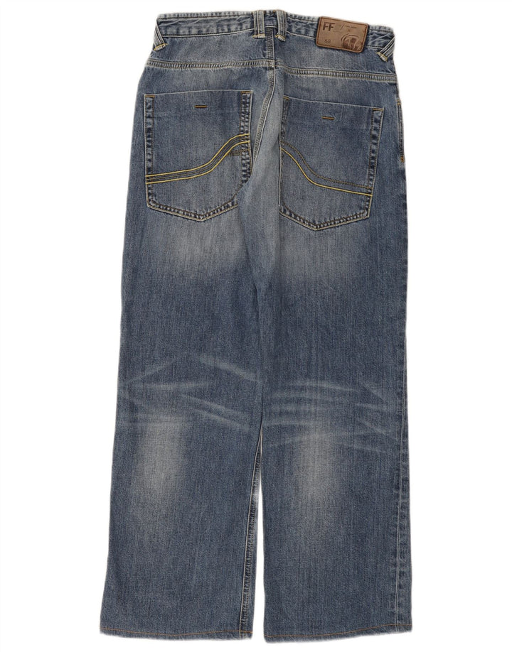 Jeans da uomo a gamba larga Fat Face W30 L29 cotone blu